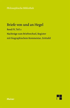 Briefe von und an Hegel. Band 4, Teil 2 (eBook, PDF) - Hegel, Georg Wilhelm Friedrich