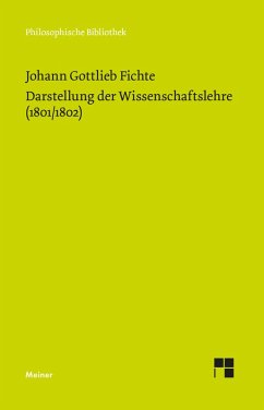 Darstellung der Wissenschaftslehre (1801/1802) (eBook, PDF) - Fichte, Johann Gottlieb