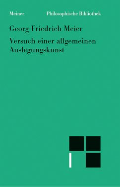 Versuch einer allgemeinen Auslegungskunst (1757) (eBook, PDF) - Meier, Georg Friedrich