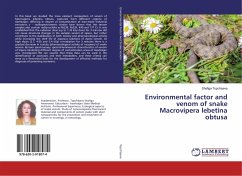 Environmental factor and venom of snake Macrovipera lebetina obtusa