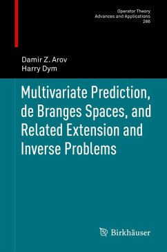 Cover Multivariate Prediction, de Branges Spaces, and Related Extension and Inverse Problems