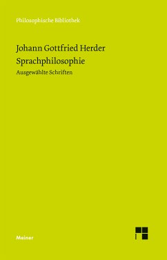 Sprachphilosophie (eBook, PDF) - Herder, Johann Gottfried