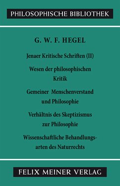 Jenaer Kritische Schriften II (eBook, PDF) - Hegel, Georg Wilhelm Friedrich