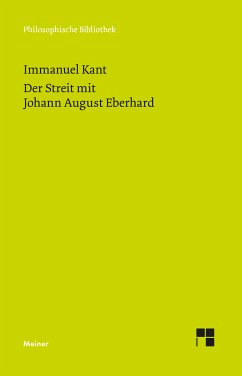 Der Streit mit Johann August Eberhardt (eBook, PDF) - Kant, Immanuel