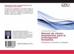 Manual de clases: Argumentos para la investigación formativa - Martínez Rodriguez, Luis Alejandro