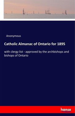 Catholic Almanac of Ontario for 1895 - Anonym