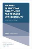 Factors in Studying Employment for Persons with Disability (eBook, PDF)