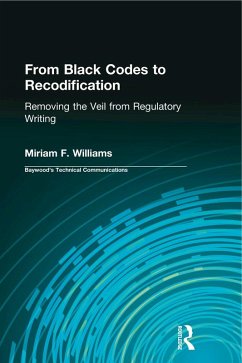 From Black Codes to Recodification (eBook, PDF) - Williams, Miriam