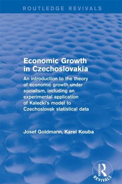 Economic Growth in Czechoslovakia (eBook, PDF) - Goldmann, Josef; Kouba, Karel