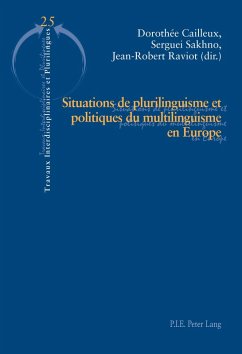 Situations de plurilinguisme et politiques du multilinguisme en Europe (eBook, ePUB)