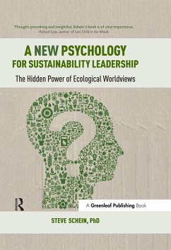 A New Psychology for Sustainability Leadership (eBook, ePUB) - Schein, Steve