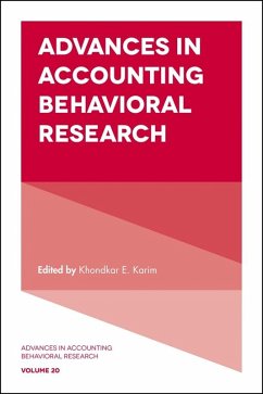 Advances in Accounting Behavioral Research (eBook, PDF)