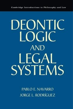 Cover Deontic Logic and Legal Systems (eBook, ePUB)