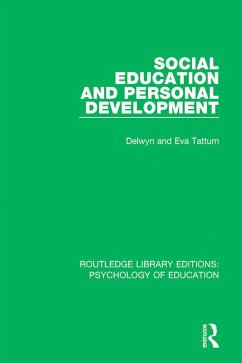 Cover Social Education and Personal Development (eBook, PDF)