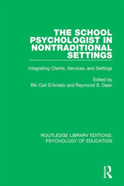 Cover The School Psychologist in Nontraditional Settings (eBook, ePUB)