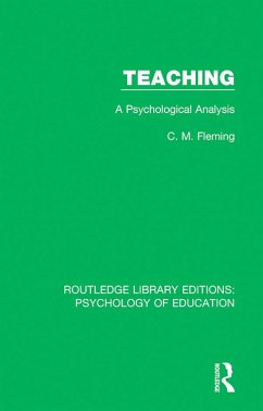 Teaching (eBook, ePUB) - Fleming, C. M.