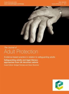 Cover Safeguarding adults and legal literacy (eBook, PDF)