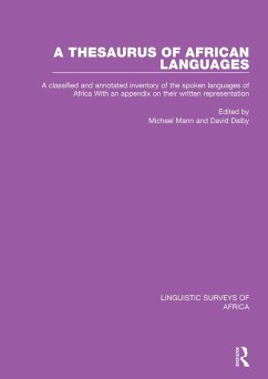A Thesaurus of African Languages (eBook, ePUB) Cover A Thesaurus of African Languages (eBook, ePUB)