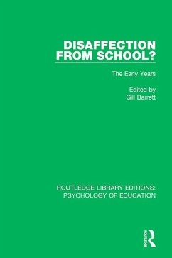 Disaffection from School? (eBook, ePUB)