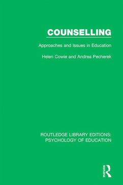 Counselling (eBook, ePUB) - Cowie, Helen; Pecherek, Andrea