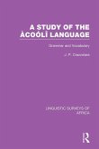 A Study of the Àcoólî Language (eBook, PDF)