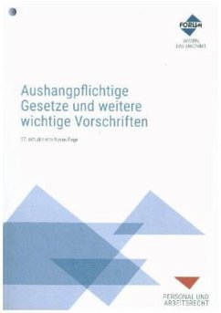 Cover Aushangpflichtige Gesetze und weitere wichtige Vorschriften