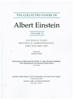 Cover Collected Papers of Albert Einstein, Volume 15 (Translation)