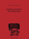 Logical Syntax of Language (eBook, ePUB)