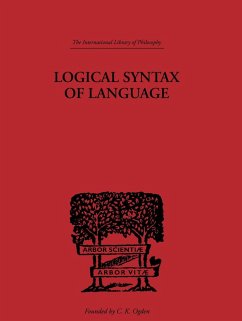 Logical Syntax of Language (eBook, ePUB) - Carnap, Rudolf