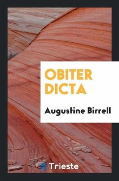 Obiter Dicta - Birrell, Augustine