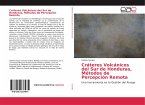 Cráteres Volcánicos del Sur de Honduras, Métodos de Percepción Remota
