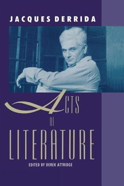 Acts of Literature (eBook, PDF) - Derrida, Jacques