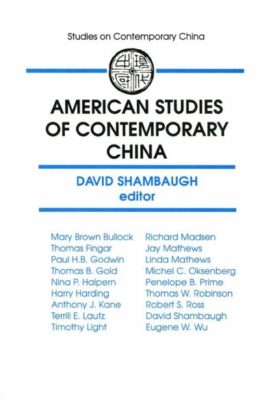 American Studies of Contemporary China (eBook, PDF) American Studies of Contemporary China (eBook, PDF)