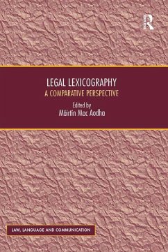 Legal Lexicography (eBook, PDF) - Aodha, Máirtín Mac