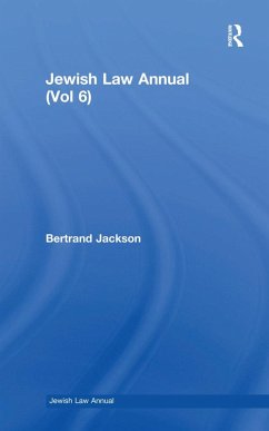 Cover Jewish Law Annual (Vol 6) (eBook, ePUB)