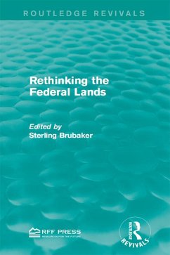 Cover Rethinking the Federal Lands (eBook, ePUB)