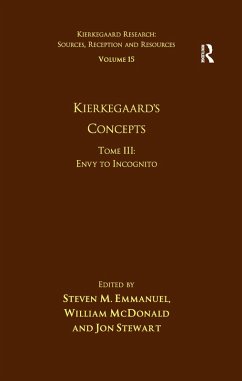 Cover Volume 15, Tome III: Kierkegaard's Concepts (eBook, PDF)