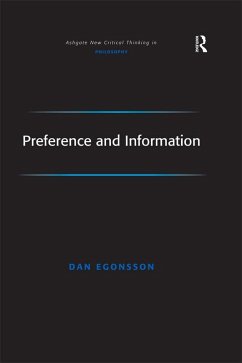 Preference and Information (eBook, PDF) - Egonsson, Dan