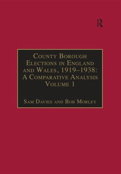 Cover County Borough Elections in England and Wales, 1919-1938: A Comparative Analysis (eBook, ePUB)