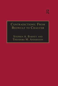 Contradictions: From Beowulf to Chaucer (eBook, ePUB) - Andersson, Theodore M.