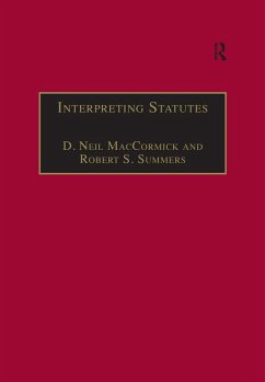 Interpreting Statutes (eBook, PDF) - Maccormick, D. Neil; Summers, Robert S.