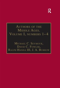 Authors of the Middle Ages. Volume I, Nos 1-4 (eBook, ePUB) - Fowler, David C.; Burrow, J. A.