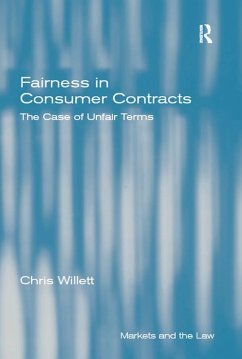 Fairness in Consumer Contracts (eBook, PDF) - Willett, Chris