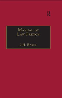 Manual of Law French (eBook, PDF) - Baker, J. H.