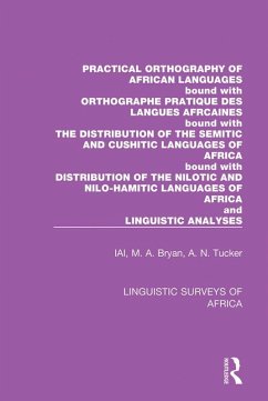 Practical Orthography of African Languages (eBook, PDF) - International African Institute