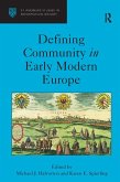 Defining Community in Early Modern Europe (eBook, ePUB)