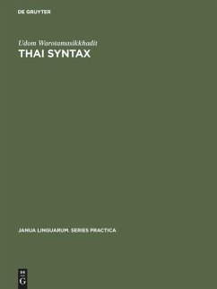 Thai Syntax - Warotamasikkhadit, Udom