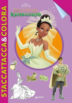 Cover La Principessa e il ranocchio. Staccattacca e colora. Con adesivi