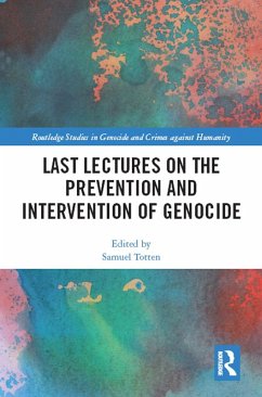 Cover Last Lectures on the Prevention and Intervention of Genocide (eBook, ePUB)