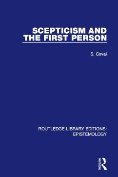 Cover Scepticism and the First Person (eBook, PDF)